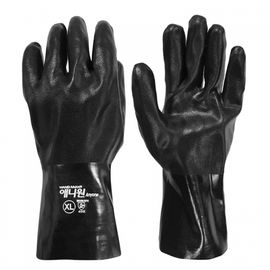 HANDMAX New Anyone PVC Double Coated Gloves NO.304, Rough finish, Cotton lining, industrial multi-type gloves for fishing, length 30cm.