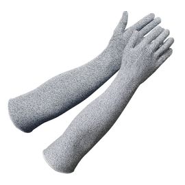 HANDMAX Safe Knit Long NO.530 19 inches, Cut-resistant Long Sleeve Gloves, Glass Fiber Yarn, Nylon, Spandex, 13G - Made in Korea
