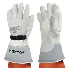 HANDMAX Insulated Shell Gloves NO.209, High-quality moutain goat leather, Length 31cm, Worn as protective gloves over insulated gloves.