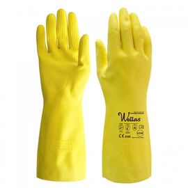 HANDMAX Wellas NO.309, Natural Rubber Latex + Cotton Coating Lining, Length 32cm, Thickness 0.55mm