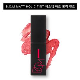 [BOM] MATT HOLIC TINT 2color-Non-sticky matt formula lightly clings to lips with delicate density-Made in Korea