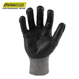 IRONCLAD KONG Nnit Cut Impact-resistant Heavy-duty Safety Gloves, Cut prevention, ASNI 4, C level, Inner skin-HPPE, Nylon, Aramid / UOuter Shell-TPR pad, Nitrile coating, 13G