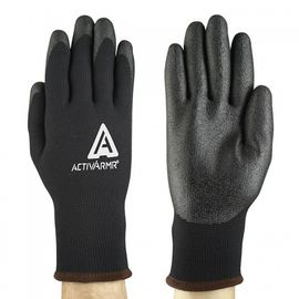 ANSEL ActivArmr Cold Weather Work Gloves 97-631, PVC coated, Exterior-Nylon, Interior-acrylic, EN511 level 2 thermal insulation.