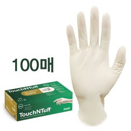 ANSEL Touch & Tough 69-318, 100 Sheets, Latex, 10 inches, Disposable Rubber Gloves, EN ISO 374-5:2016 VIRUS, Powder Silicone Free ANSEL Touch & Tough 69-318, 100 Sheets, Latex, 10 inches, Disposable Rubber Gloves, EN ISO 374-5:2016 VIRUS, Powder Silicone Free