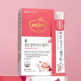 [HURUM] MUM Strong Cal-Mag-D-K2 Manganese Kids Jelly 20g 14 Packets Peach Apple Coconut Bone Health _ Made in Korea