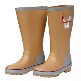 SCube Insulated Boots WK-801AE, 7,000V for High Voltage, Total Length 36CM, Non-slip out sole, Natural rubber, Fully Waterproof Boots