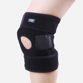 BANDT Knee Supporter BCK002, 1 piece, Excellent Elasticity, Full Open Type Velcro type pressure adjustment, Detachable Cushion, Neoprene + Niylon, Free Size for Unisex