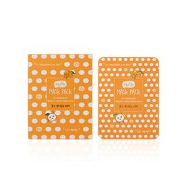 [QyoQyo] Tangerine Bright+Moist Mask Pack (10 Sheets) ] | Intensive Hydration & Brightening with Jeju Tangerine Peel Made in Korea