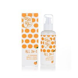 [QyoQyo] Tangerine Bright+Moist All-in-One Cream: Illuminate and Hydrate with Pure Jeju Tangerine Extract and Vitamin C Made in Korea