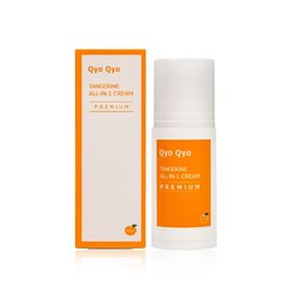 [QyoQyo] Tangerine All-in-One Cream [Premium] –  Wrinkle Improvement, Whitening & UV Protection with Jeju Tangerine Peel Extract Made in Korea