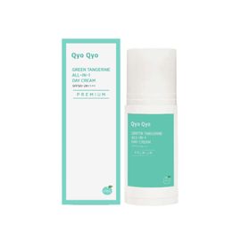 [QyoQyo] Green Tangerine All-in-One Day Cream [Premium] – SPF 50+ PA++++ | Brightening, Wrinkle Improvement & Hydration with Jeju Tangerine Extract   Made in Korea