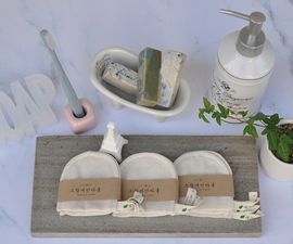 [ECOUS] SOCHANG Fabric Wash Towel _4 items in 1 set, Zero Waste Muslin, Face Cleansing, Exfoliating the face, Made in Korea