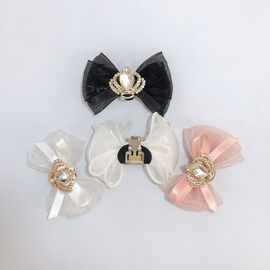 [BOOM] Crown Chiffon Ribbon Shoes Clips Pair _ Shoes Accessories Removable Shoe Buckle Toddler Baby kids Little Girls
