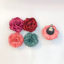 [BOOM] Rose Ribbon Shoes Clips Pair _ Shoes Accessories Removable Shoe Buckle Toddler Baby kids Little Girls