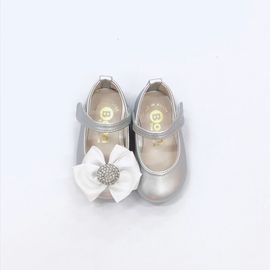 [BOOM] Dorothy Baby Leather Shoes Silver _ Toddler Little Girls Junior Fashion Shoes Comfortable Shoes