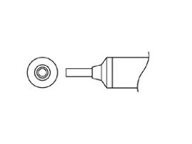 HAKKO Soldering Hot Air Nozzle A1066, 2.0mm For SMD Rework 851