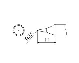 HAKKO Soldering Tip For SMD/FX-951, T12-SERIES, Heavy Dut Type, T12-WI HAKKO Soldering Tip For SMD/FX-951, T12-SERIES, Heavy Dut Type, T12-WI