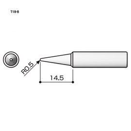 HAKKO Soldering Tip For FX-888D T18-SERIES, T18-B