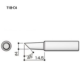 HAKKO Soldering Tip For FX-888D T18-SERIES, T18-C4