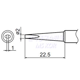 HAKKO Soldering Tip For FX-888D T18-SERIES, T18-DL2