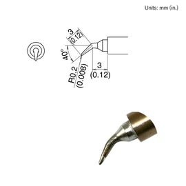 HAKKO Soldering Iron Tip T30-J Angled Tip, T30 Series For FM-2032