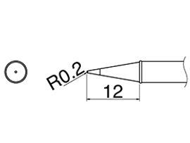 HAKKO Soldering Iron Tip T31-01BL, Conical Tip, 840°F / 450°C For FX-100, T31 Series