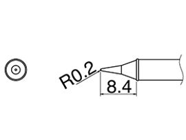 HAKKO Soldering Iron Tip T31-01I, Conical Tip, 840°F / 450°C For FX-100, T31 Series