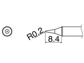 HAKKO Soldering Iron Tip T31-02I, Conical Tip, 750..