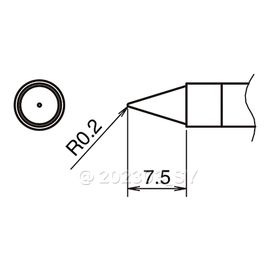 HAKKO T39 B Series Solder Tip T39-B02, FX-9701 handle only, soldering, Origin: Japan