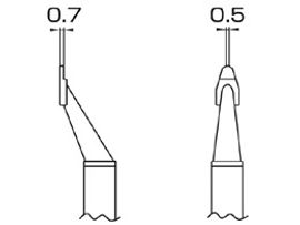 HAKKO Soldering Tip/Nozzle T8 Series T8-1002, 1 Set For FM-2022 Hot tweezers SMD Work HAKKO Soldering Tip/Nozzle T8 Series T8-1002, 1 Set For FM-2022 Hot tweezers SMD Work