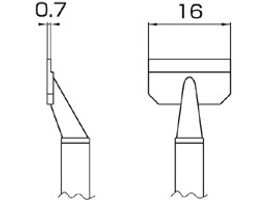 HAKKO Soldering Tip/Nozzle T8 Series T8-1009, 1 Set For FM-2022 Hot tweezers SMD Work