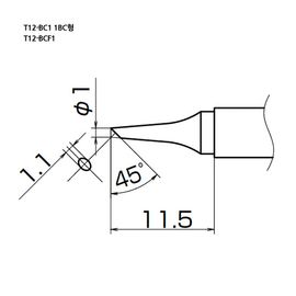 HAKKO Soldering Tip For FX-951, T12-SERIES, T12-BC1