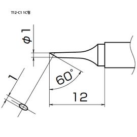 HAKKO Soldering Tip For FX-951, T12-SERIES, T12-C1