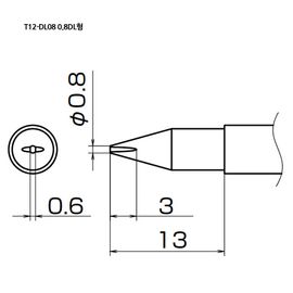 HAKKO Soldering Tip For FX-951, T12-SERIES, T12-DL08