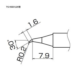 HAKKO Soldering Tip For FX-951, T12-SERIES, T12-JS02