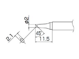 HAKKO Soldering Tip For N2 FX-951, FM-2026 TIP T13..