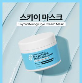 [DIFFER&DEEPER] Sky Water Cryo Cream Mask 150g: Deep Cleansing & Hydrating Treatment Made in Korea