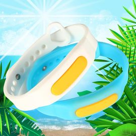 [ILYANG Pharmaceutical ]Essential Summer Mosquito Repellent! Ilyang Pharmaceutical Bye-Bye Summer Ring Silicone Bands 3-Pack (White/Blue) - Includes Natural Citronella Oil Made in Korea 