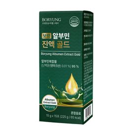 [BORYUNG]  BORYUNG Albumin Liquid Gold 95% High Purity Premium Protein with Silk Peptides 15g 15 Pouches _ Made in Korea