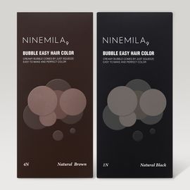 [NINEMILA]NineMila Bubble Easy Vegan Gray Hair Dye (100ml) Vegan & Gentle, Convenient Squeeze Bottle, Scalp Care Product, Made in Korea