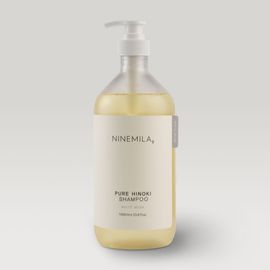 [NINEMILA] Pure Hinoki Shampoo 1000ml (Blackberry, White Musk Scent) Vegan Large-Capacity Shampoo with Jeju Hinoki Water Made in Korea