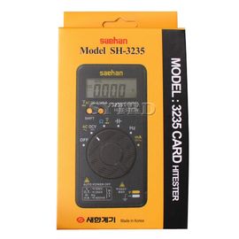 SAEHAN Pocket Size Digital Multi-Tester SH-3235, Measuring Functions for AC/DC Voltage, Diode, Resistance, Continuity, Condenser, Frequency, Transistor