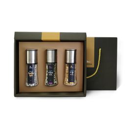 [The Healthy Sinan Salt] Sinan Sunlight Healthier Salt Set No. 1 , Premium Mineral-Rich Sea Salt from Korea, Truffle Salt, Seasoning Salt, Garlic Salt (grinder container)