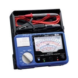 HIOKI ANALOG MΩ HiTESTER 3490, 3-Range, 250 to 1000V Analog Insulation Tester with Continuity Check