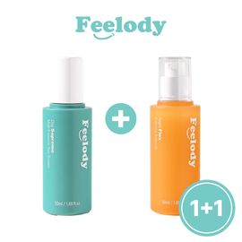 Feelody All-in-One Sun Essence 50ml+Caming Ample 50ml 2 types Gift Set_ sensitive skin acne trouble adolescent skin_Made in Korea