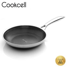 Cooksell IH Black Cube Frying Pan Double 28cm, Innovative Coating Technology, Triple-Bottom Structure, Dishwasher Safe.