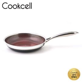 COOKCELL Special Ruby Edition Double IH Wok Pan 28 cm, Innovative Coating Technology, Triple-Bottom Structure, Dishwasher Safe.