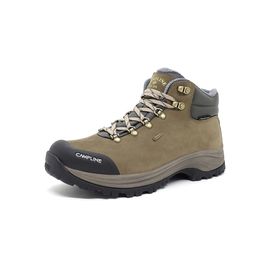 [CAMPLINE] Hike Hiking Boots Brown – Unisex, Classic Design, Premium Waterproof Leather, Ankle Support for Stable Fit, Made in Korea
