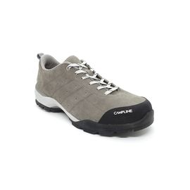 [CAMPLINE] Vapor – Gray/Orange, Unisex, Multi-Purpose Hiking Shoe, Natural Split Leather, Casual Design