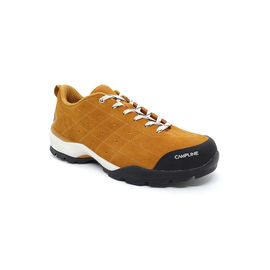 [CAMPLINE] Vapor – Gray/Orange, Unisex, Multi-Purpose Hiking Shoe, Natural Split Leather, Casual Design